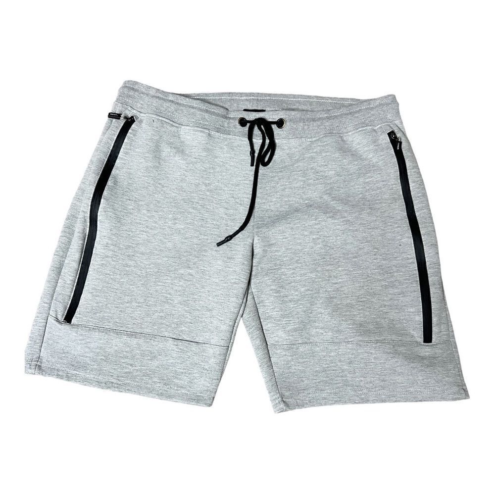 TAHARI Sport Heather Grey Men's Drawstring Waist Athletic Shorts Extra Large